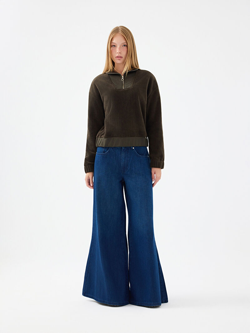 Crop Kadın Sweatshirt