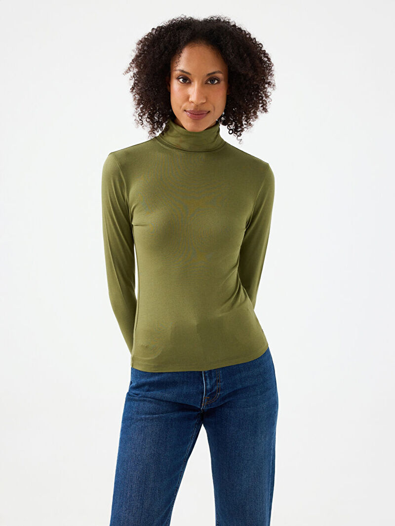 Slim Fit Kadın Bluz U.kol