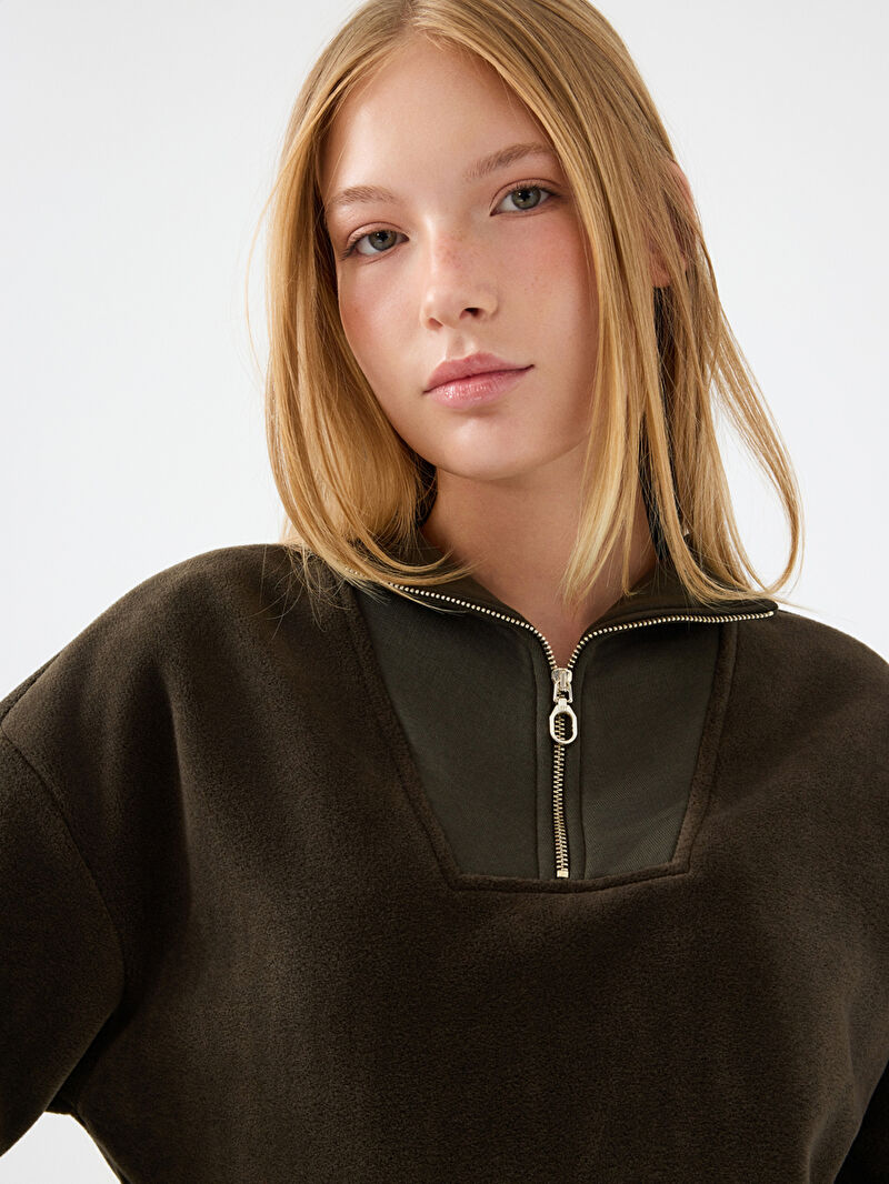 Crop Kadın Sweatshirt