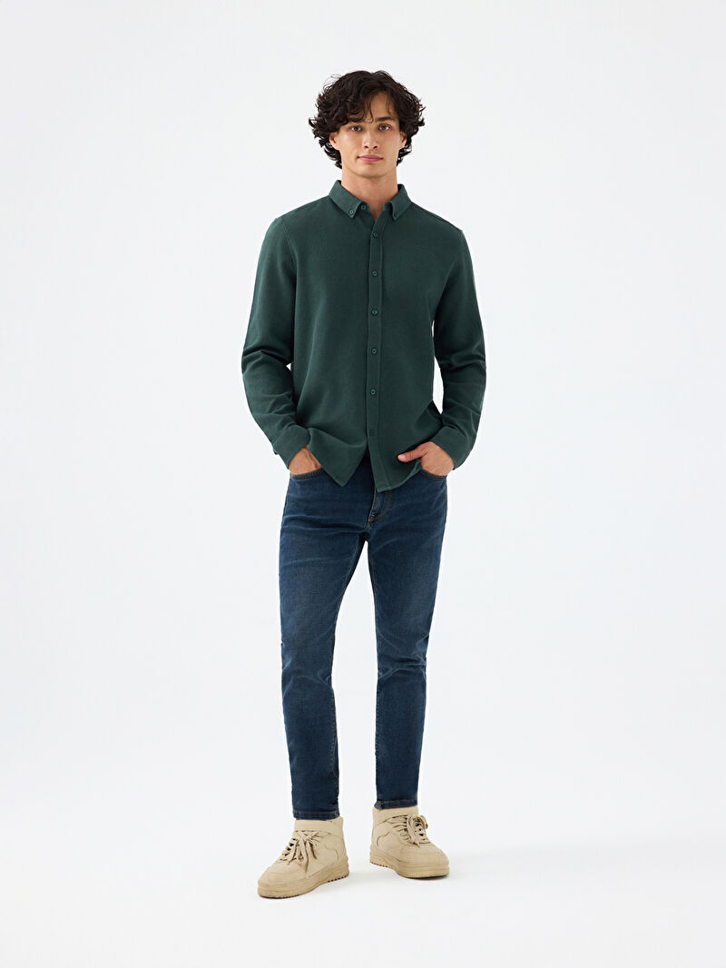 Regular Fit Erkek Gömlek U.kol