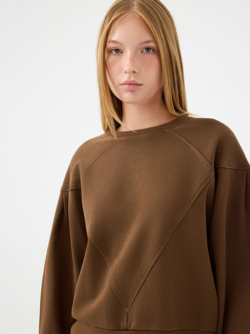 Long Crop Kadın Sweatshirt