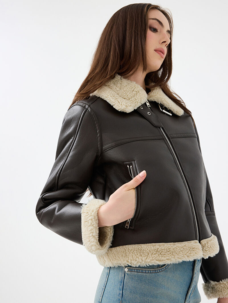 Long Crop Kadın Mont