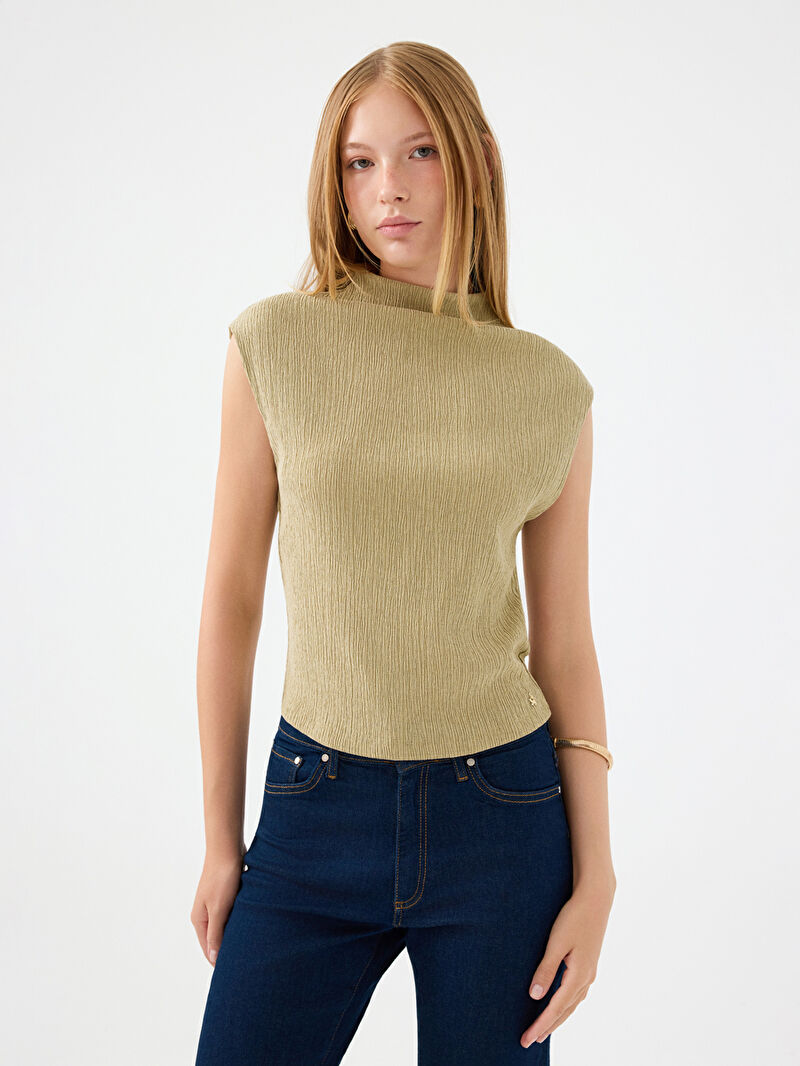 Slim Fit Kadın Bluz K.kol