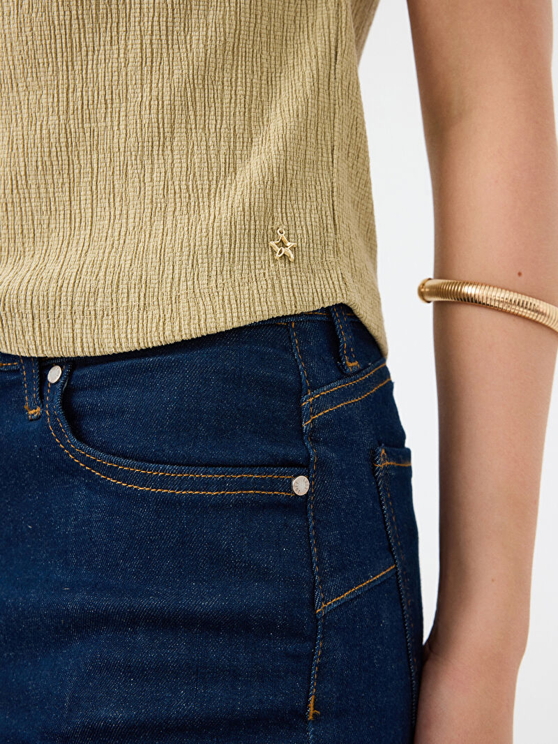 Slim Fit Kadın Bluz K.kol