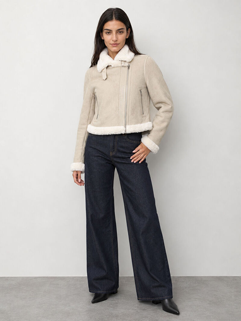 Loose Long Crop Kadın Mont