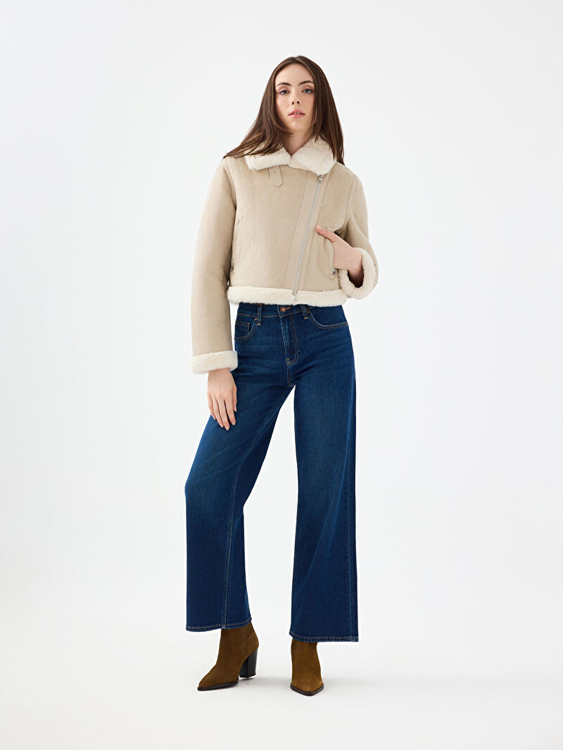 Loose Long Crop Kadın Mont