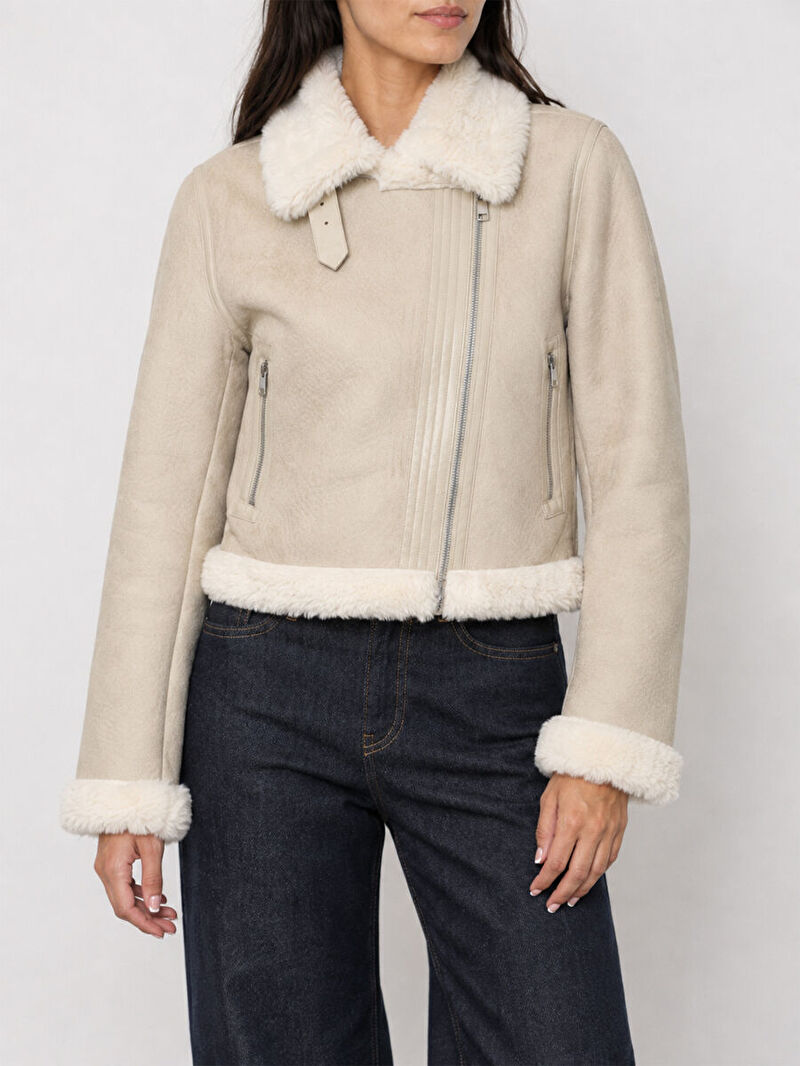 Loose Long Crop Kadın Mont