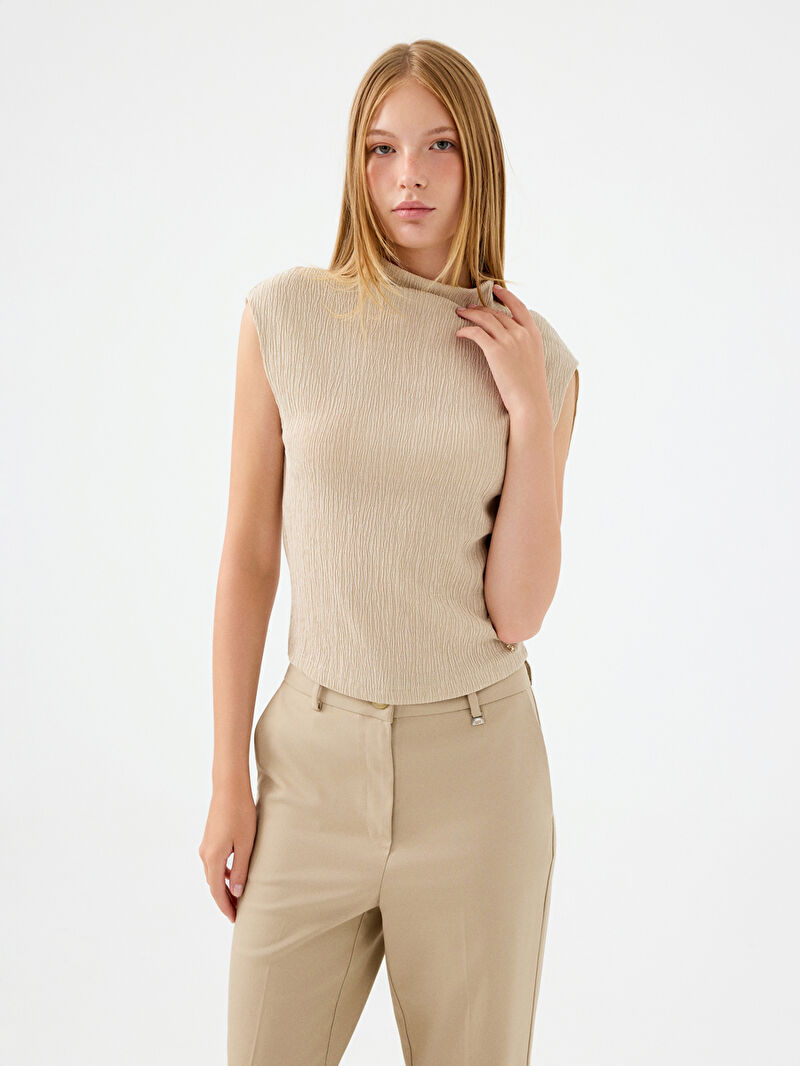 Slim Fit Kadın Bluz K.kol