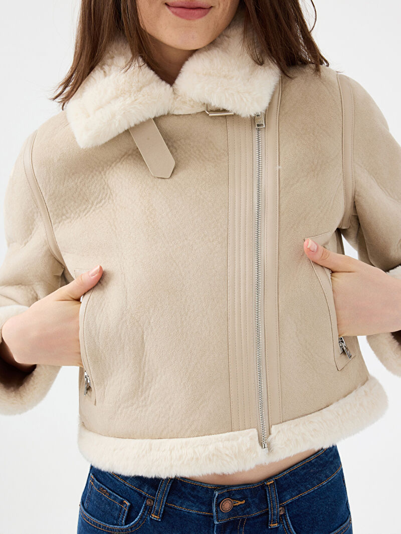 Loose Long Crop Kadın Mont