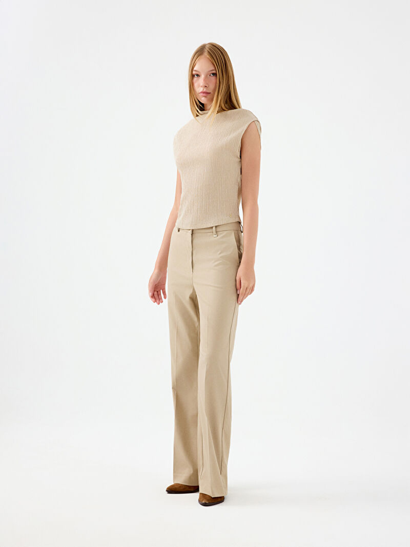 Slim Fit Kadın Bluz K.kol