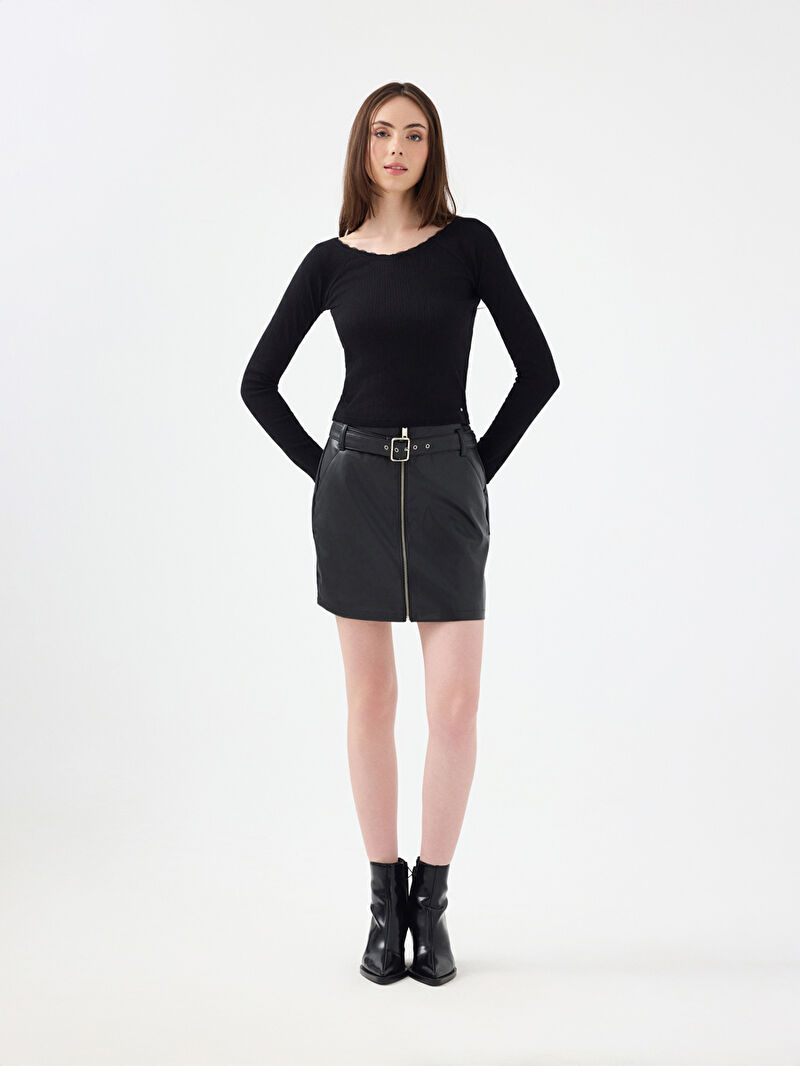 Slim Fit Kadın Tshirt U.kol