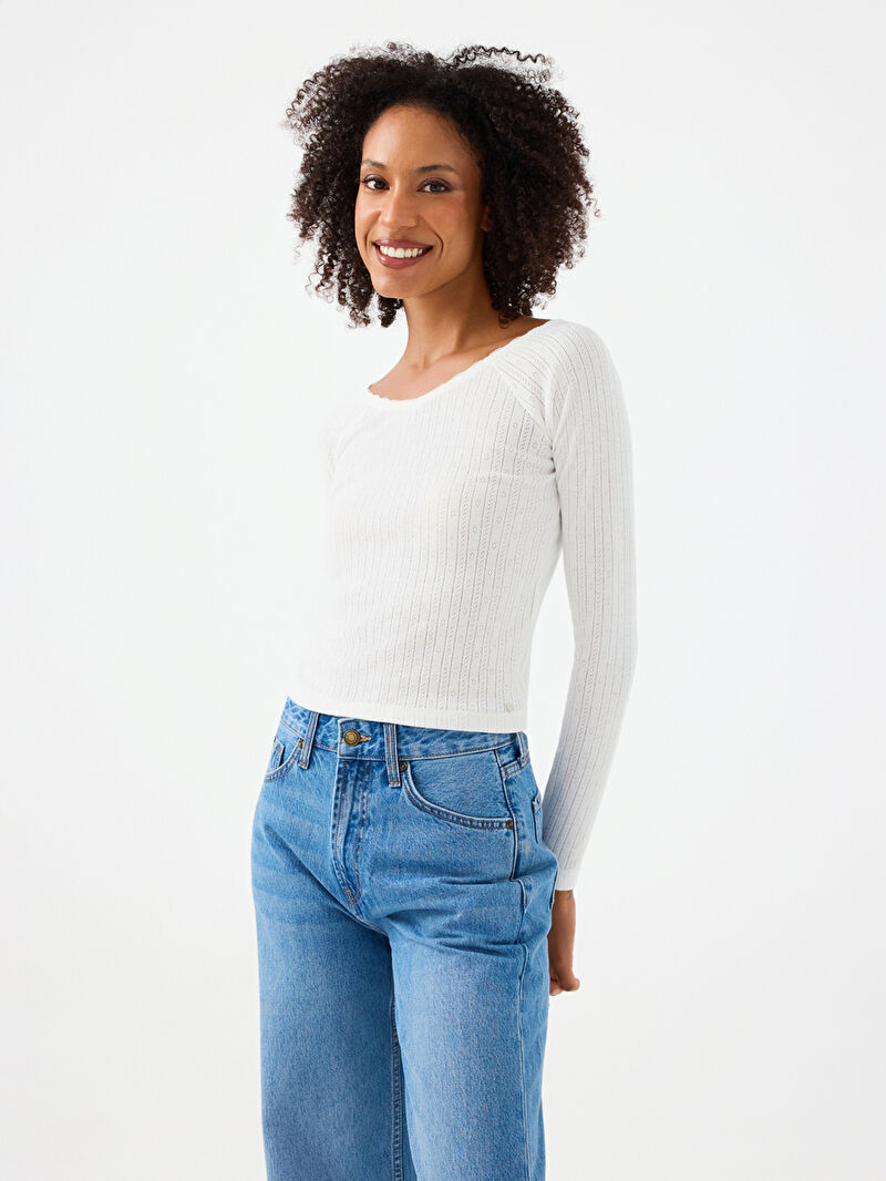 Slim Fit Kadın Tshirt U.kol