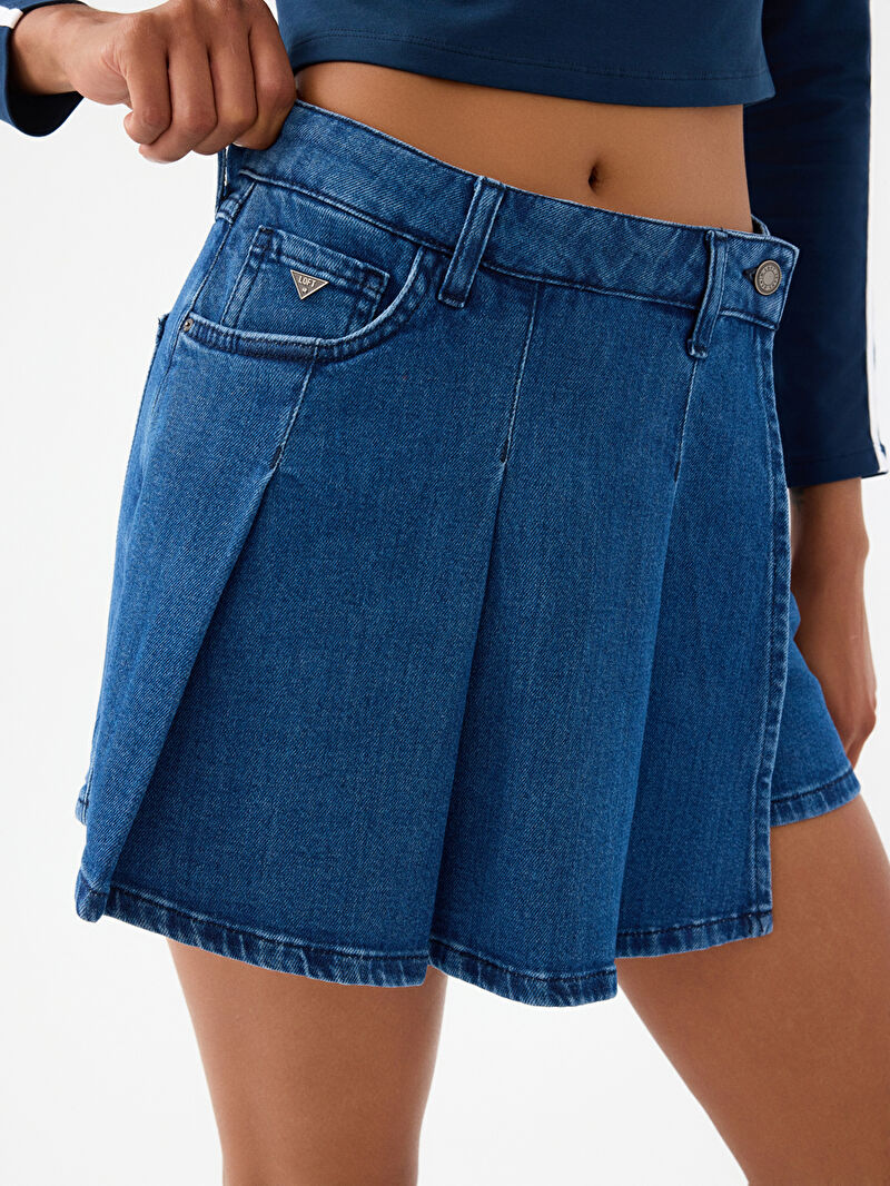 Slim Fit Kadın Şort Etek