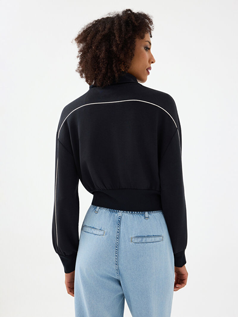Long Crop Kadın Sweatshirt