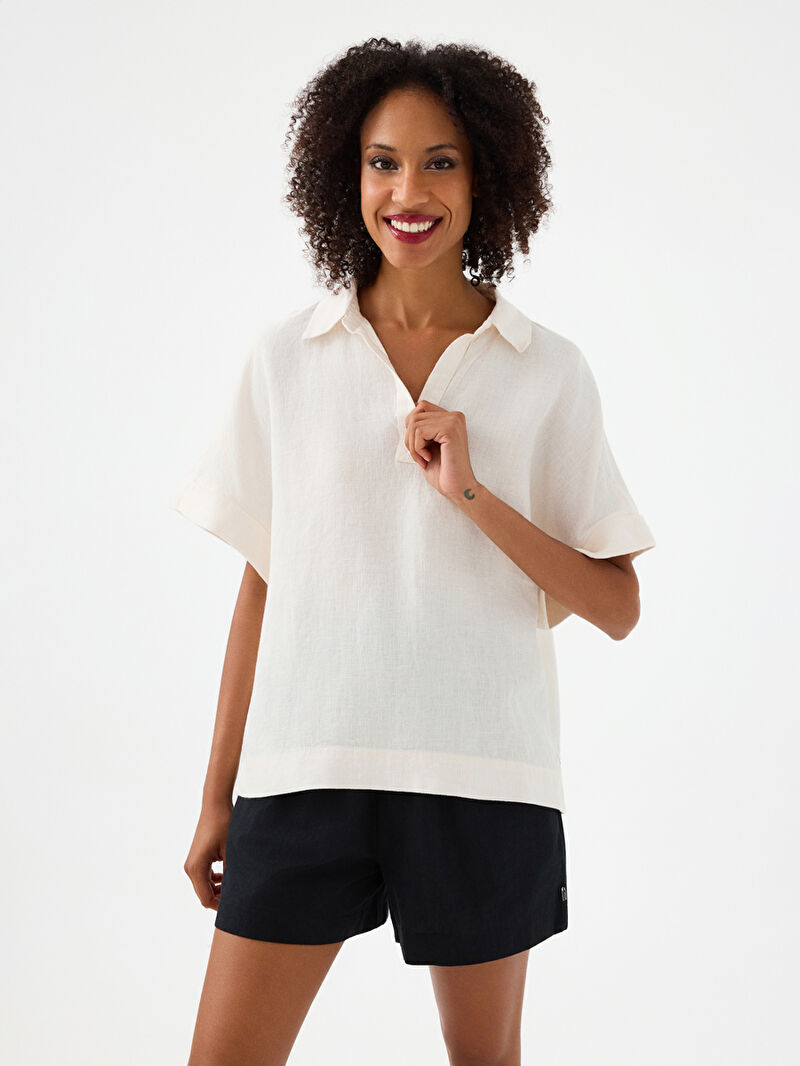 Relax Fit Kadın Gömlek K.kol