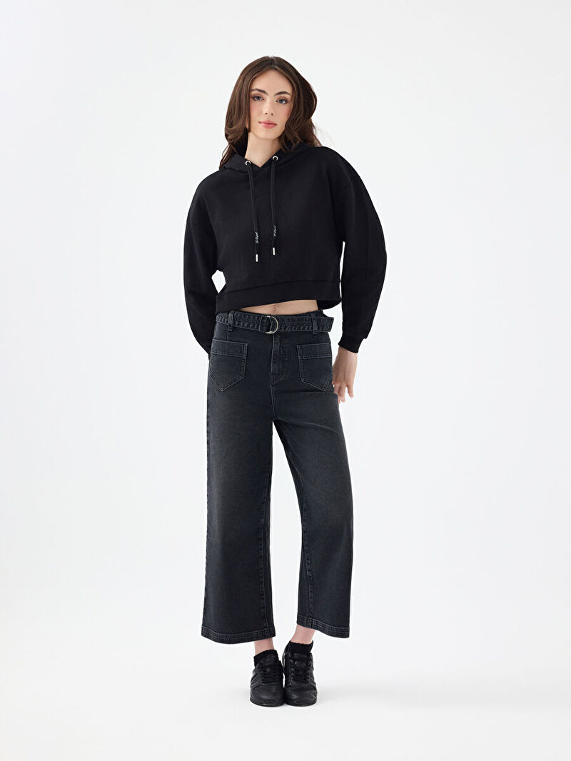 Crop Kadın Sweatshirt