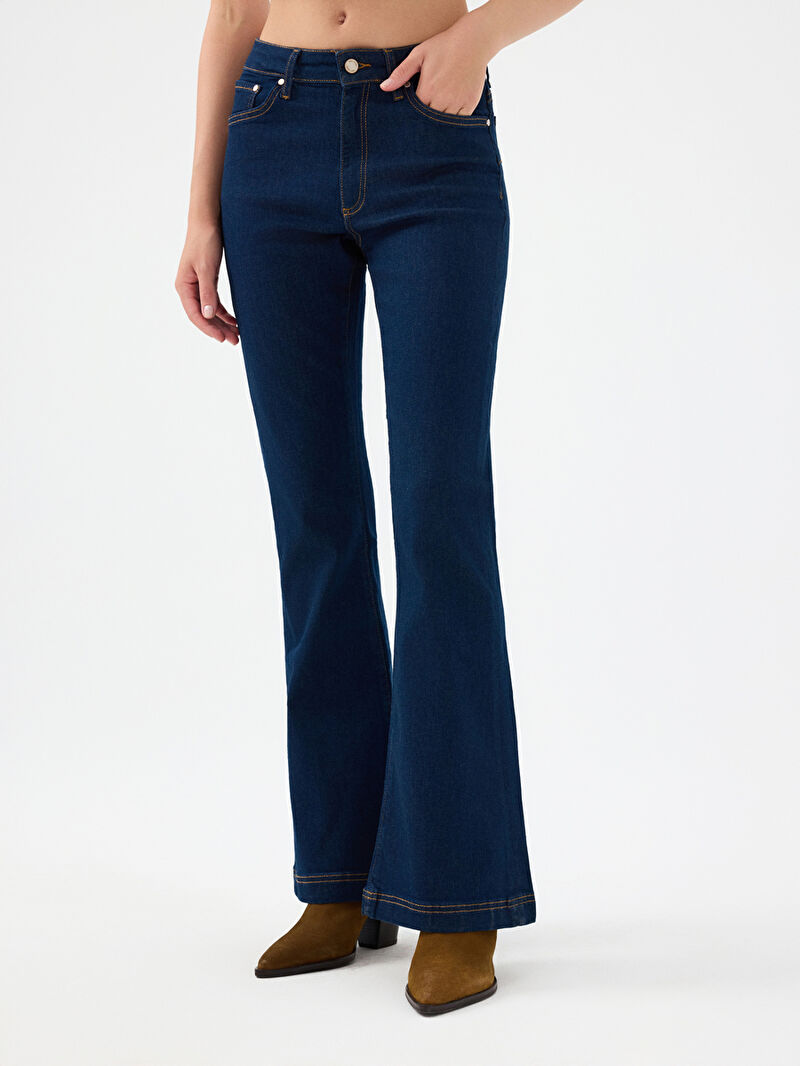 Flare Slim Fit Kadın Pantolon