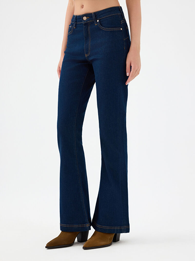 Flare Slim Fit Kadın Pantolon