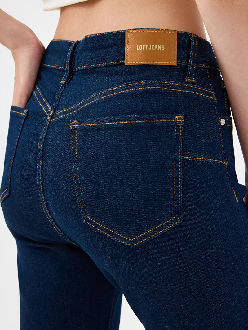 Flare Slim Fit Kadın Pantolon