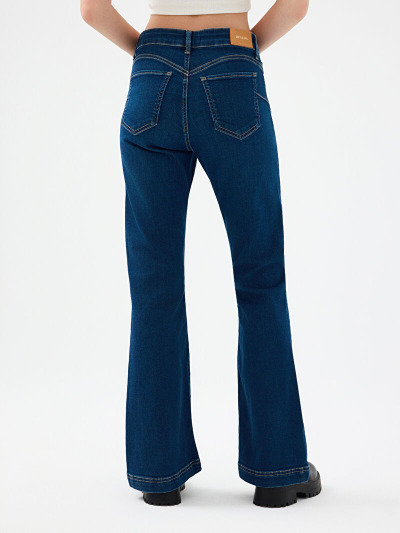 Flare Slim Fit Kadın Pantolon