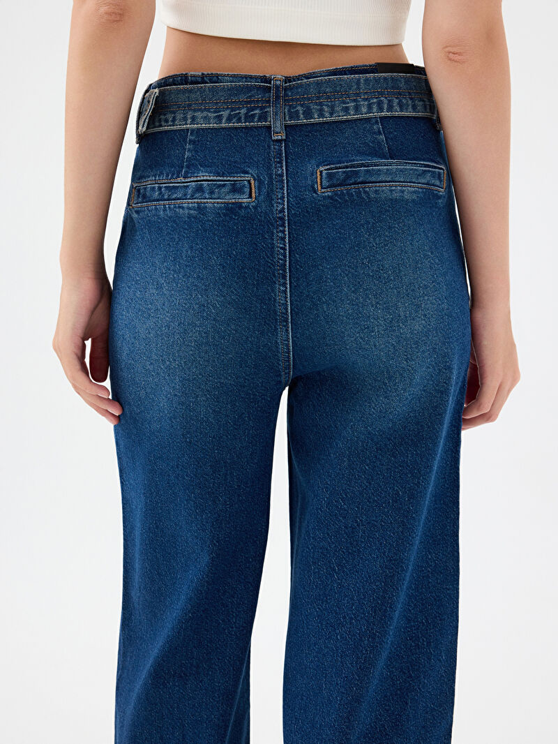 Crop Wide Leg Regular Fit Kadın Pantolon