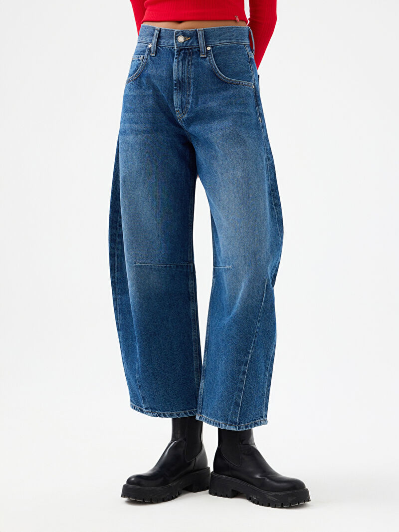 Barrel Regular Fit Kadın Pantolon