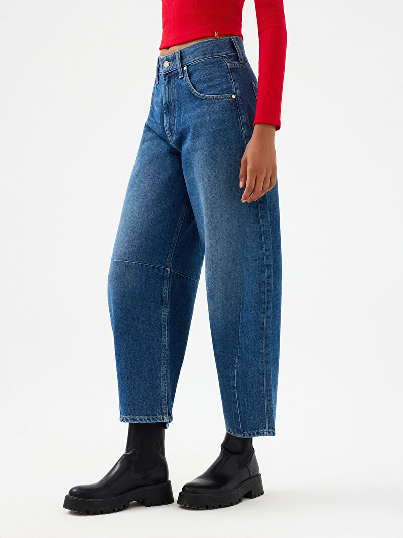 Barrel Regular Fit Kadın Pantolon