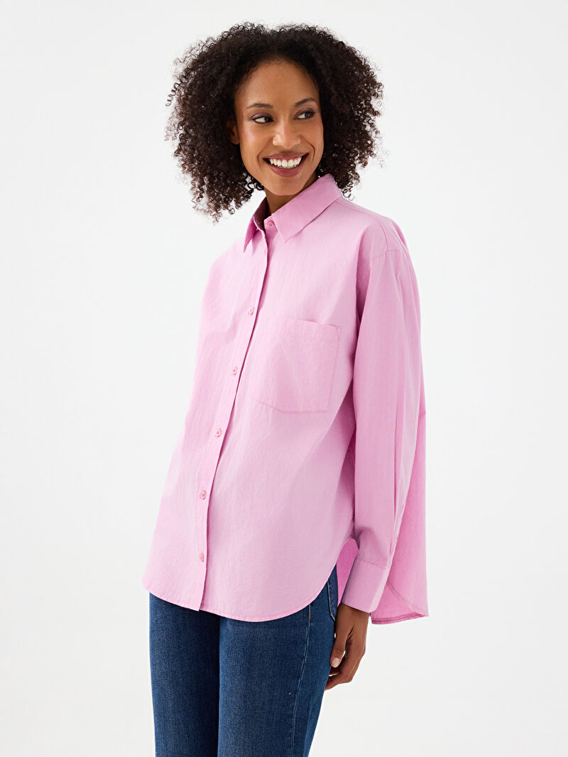 Loose Fit Kadın Gömlek U.kol