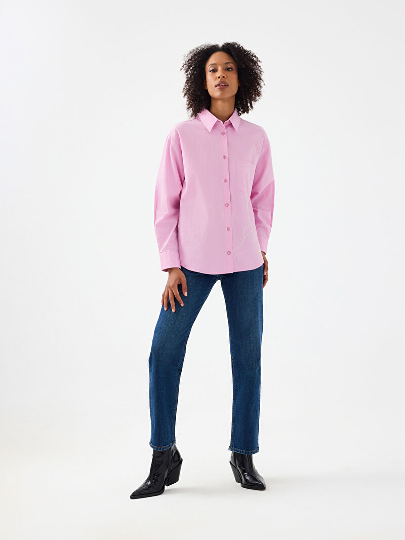 Loose Fit Kadın Gömlek U.kol