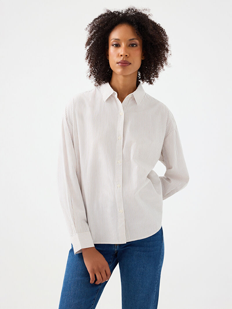 Relax Fit Kadın Gömlek U.kol