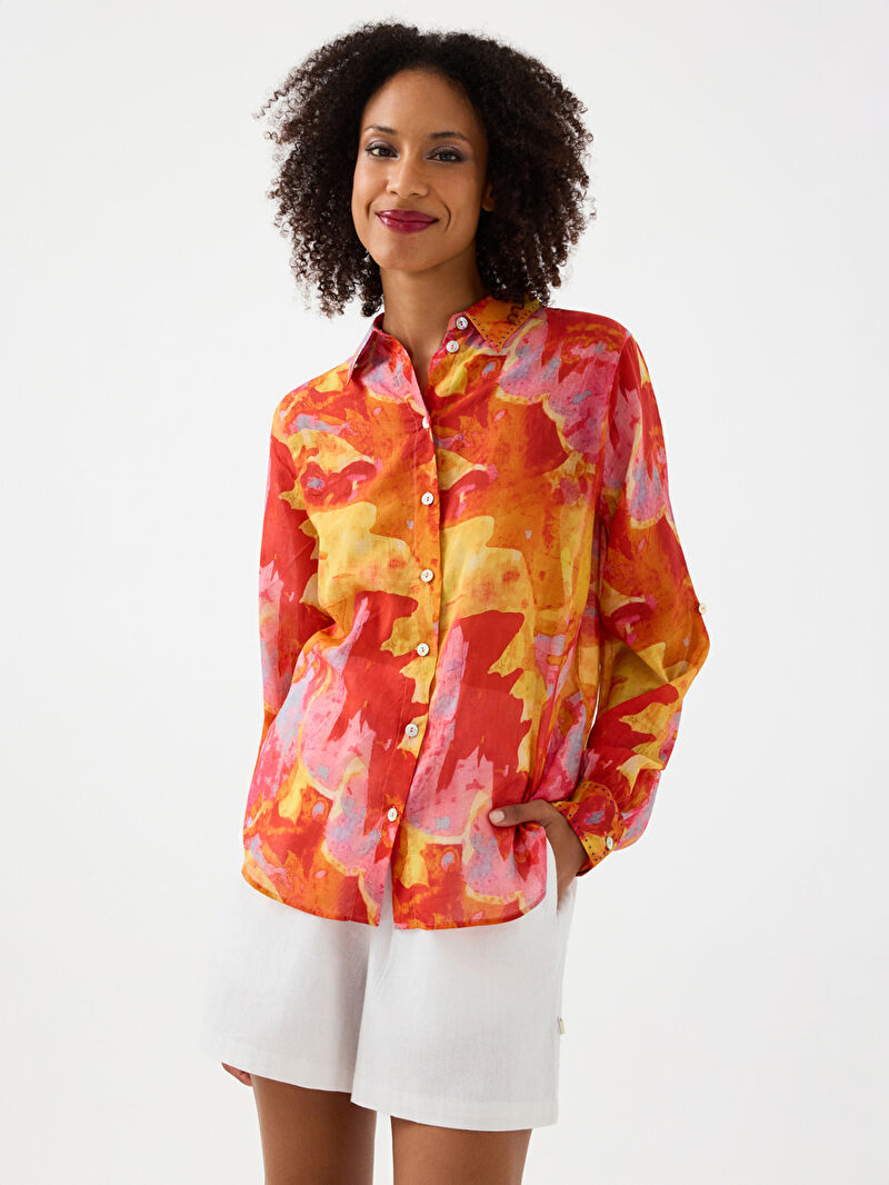 Regular Fit Kadın Gömlek U.kol