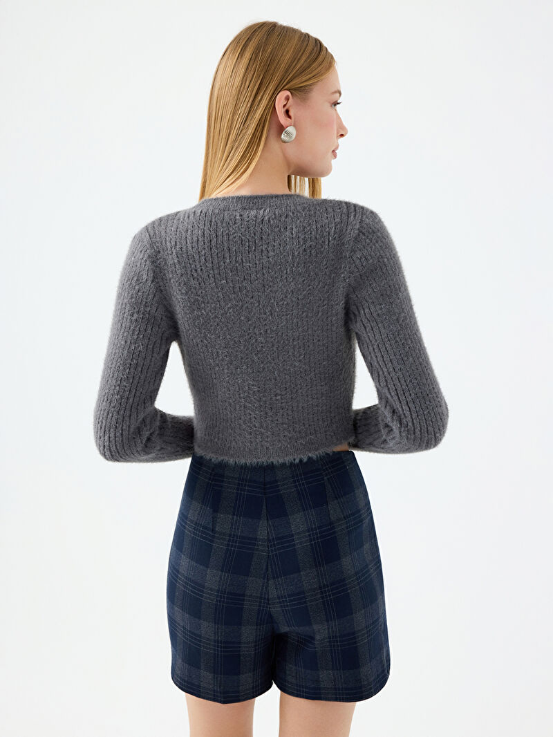 Loose Crop Kadın Kazak