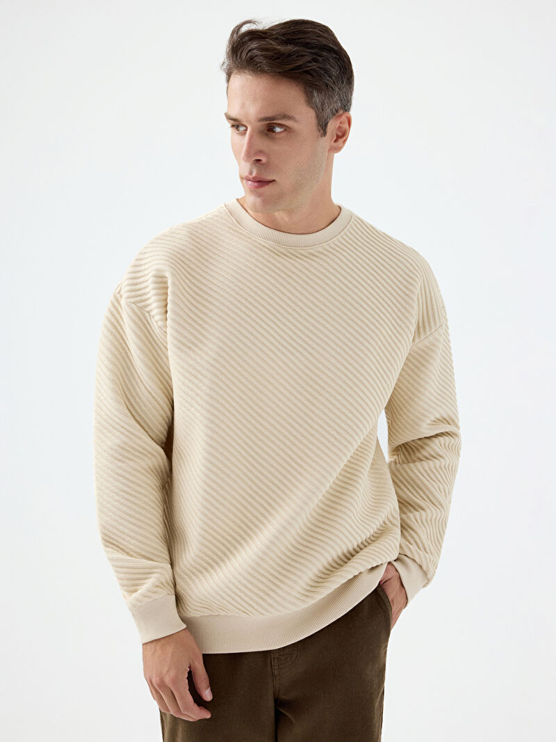 Oversize Fit Erkek Sweatshirt