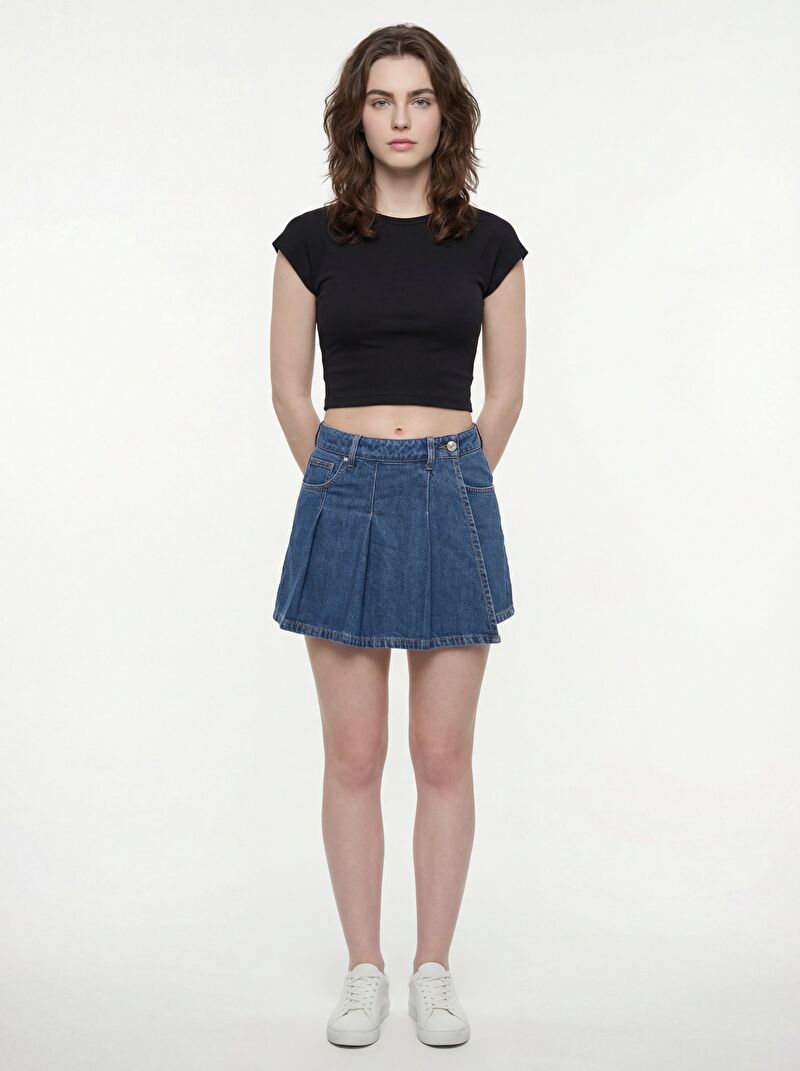 Crop Kadın Tshirt K.kol