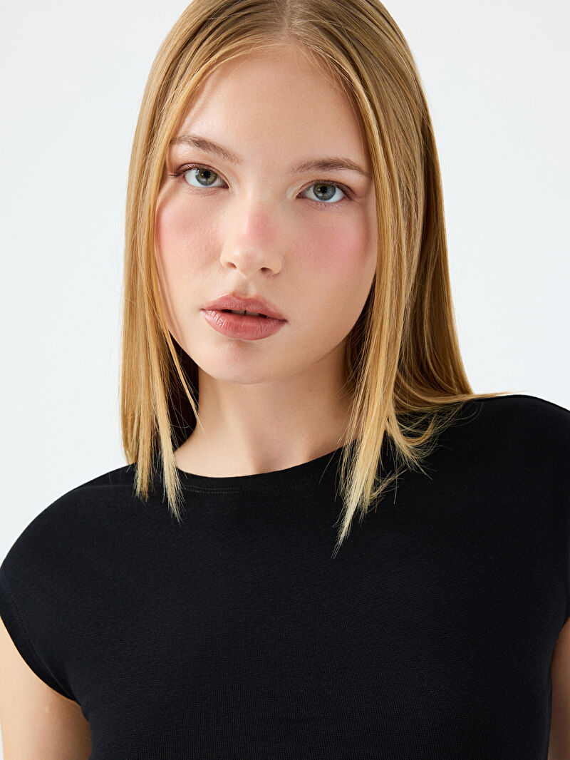 Crop Kadın Tshirt K.kol