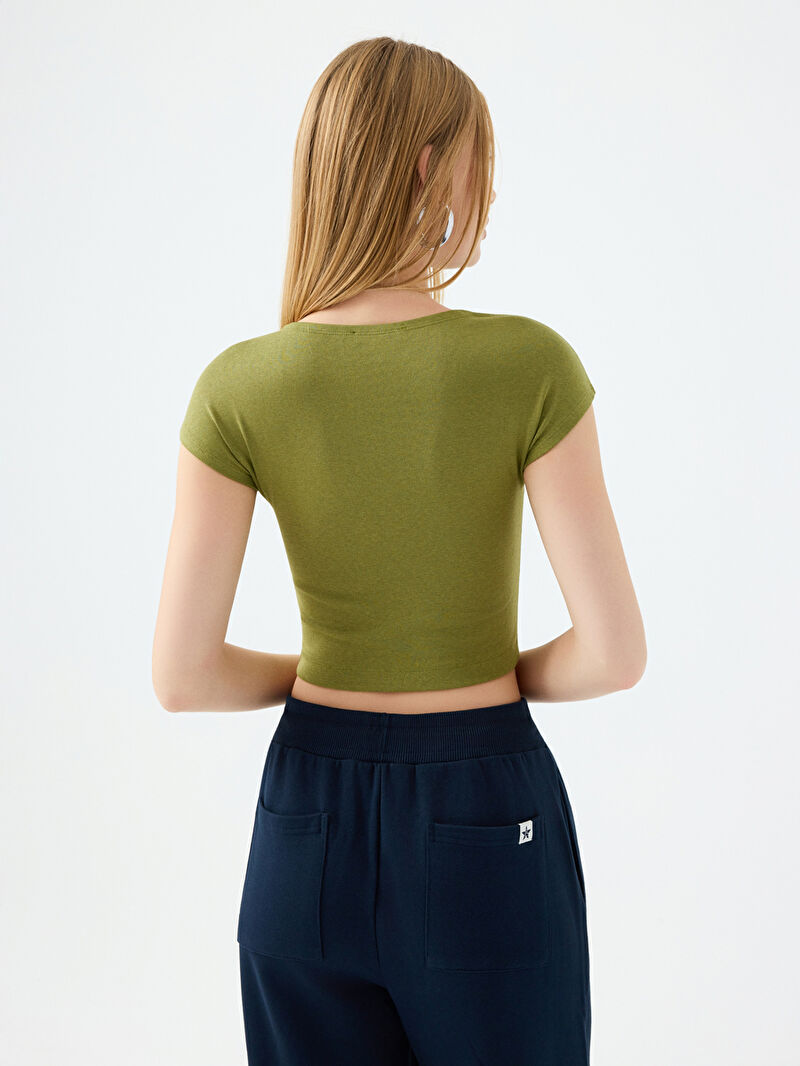 Crop Kadın Tshirt K.kol