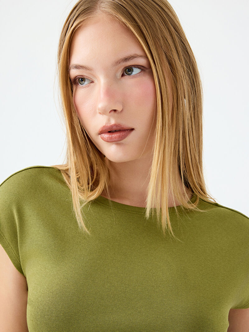 Crop Kadın Tshirt K.kol