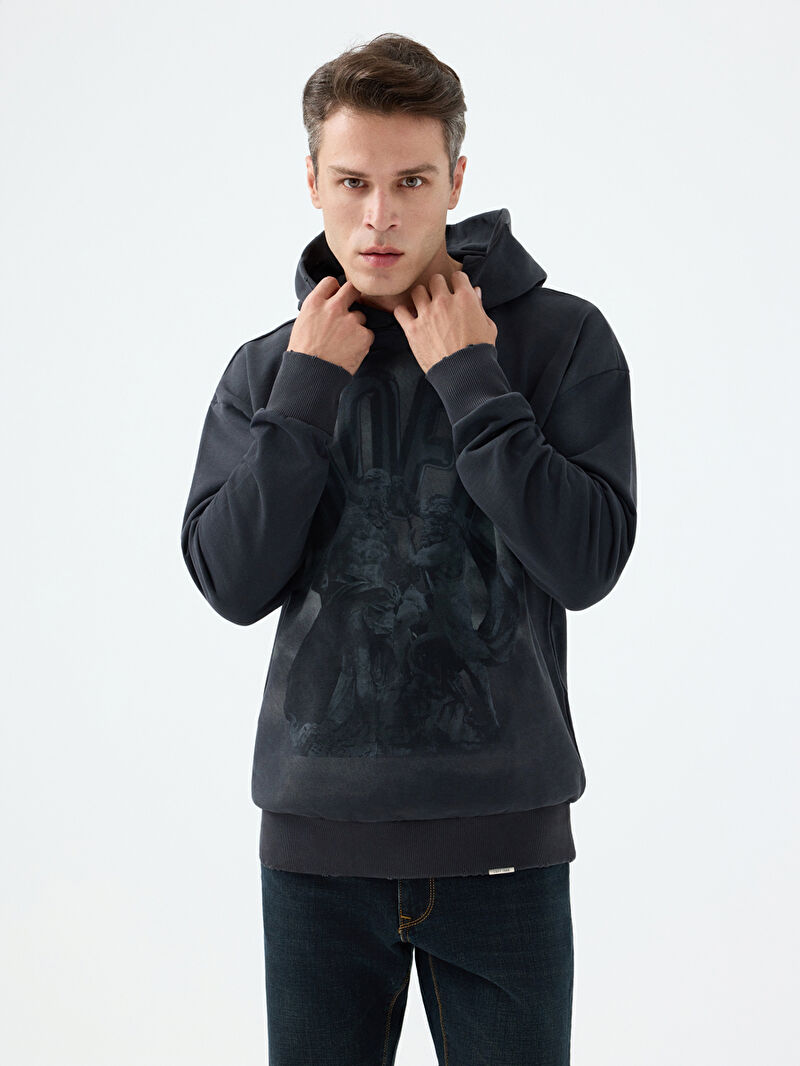 Oversize Fit Erkek Sweatshirt