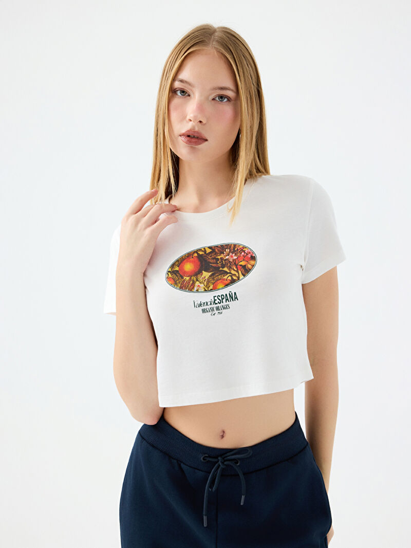 Crop Kadın Tshirt K.kol