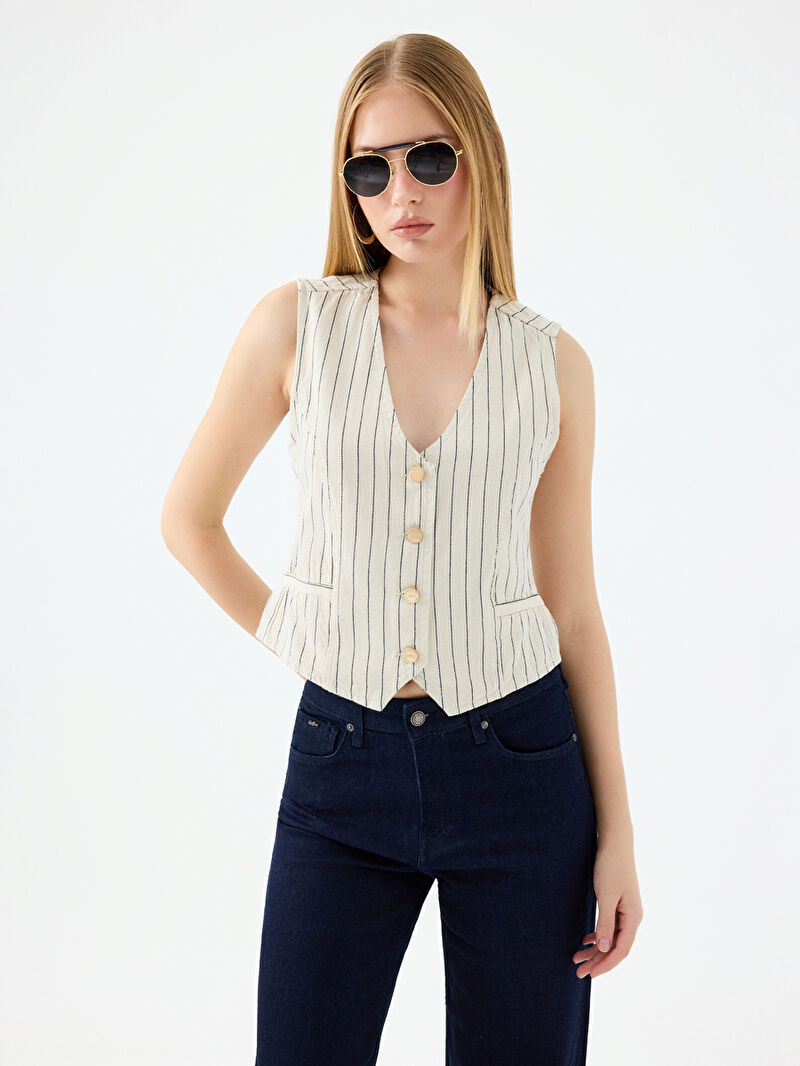 Slim Fit Kadın Yelek