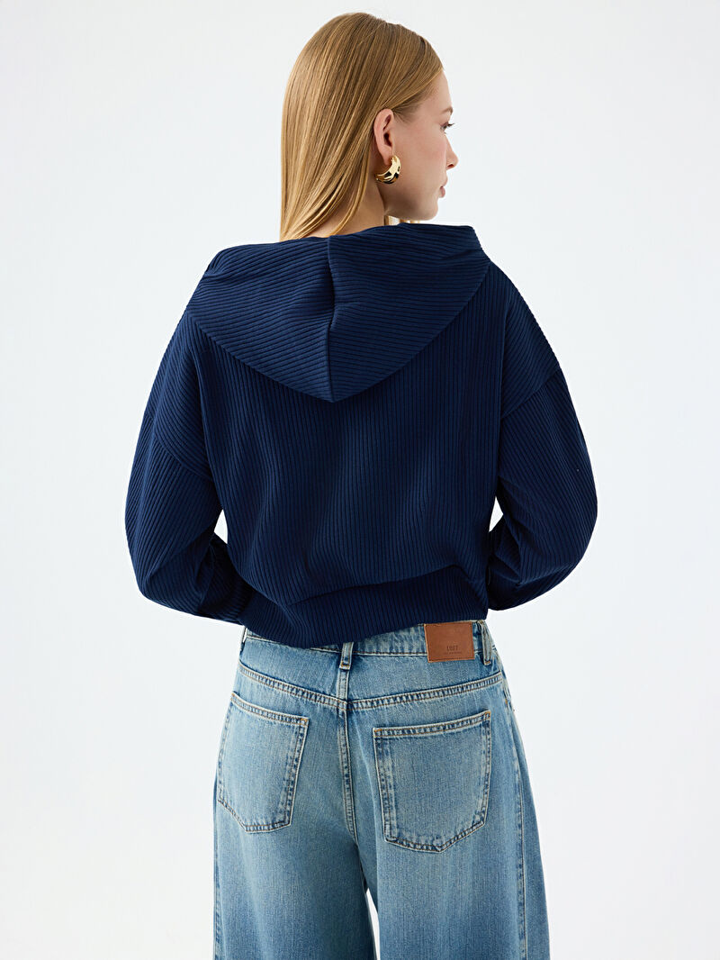 Long Crop Kadın Sweatshirt