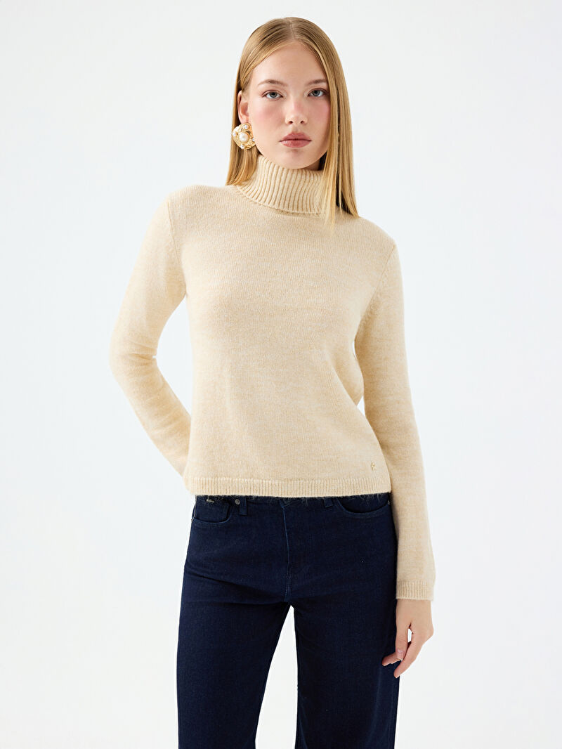 Regular Long Crop Kadın Kazak