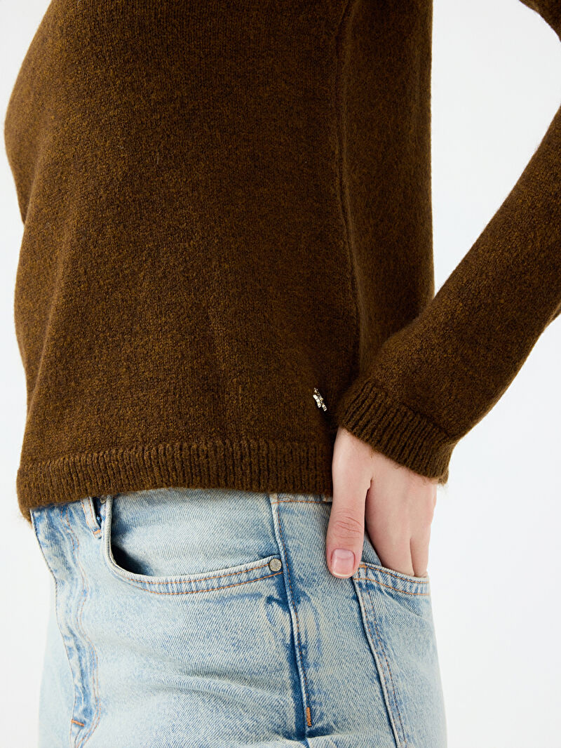 Regular Long Crop Kadın Kazak