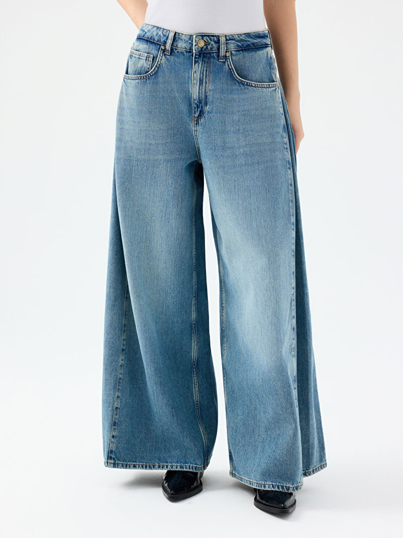 Palazzo Regular Fit Kadın Pantolon