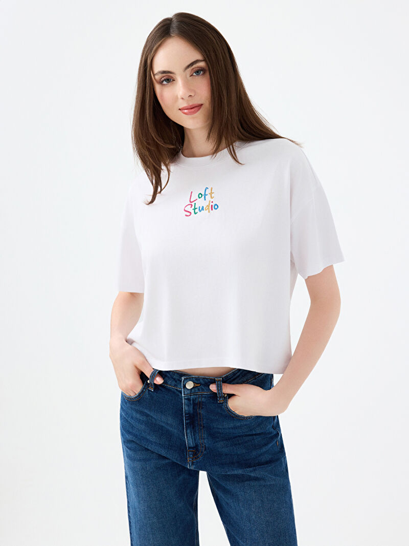 Long Crop Kadın Tshirt K.kol