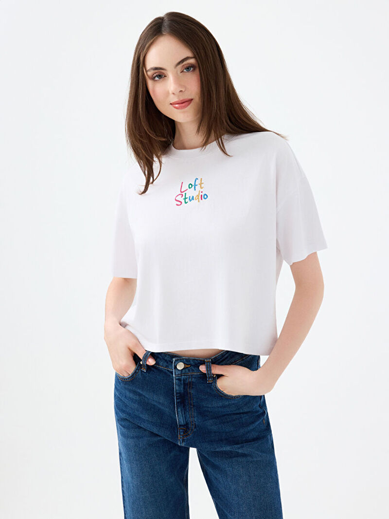 Long Crop Kadın Tshirt K.kol
