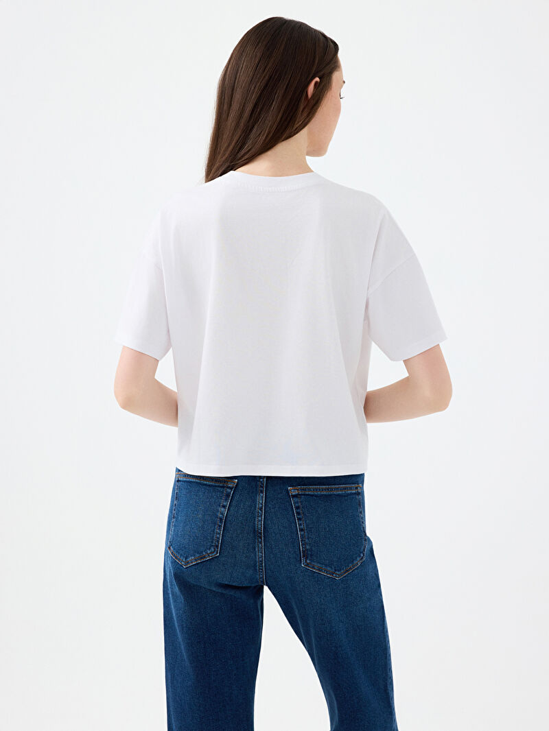 Long Crop Kadın Tshirt K.kol