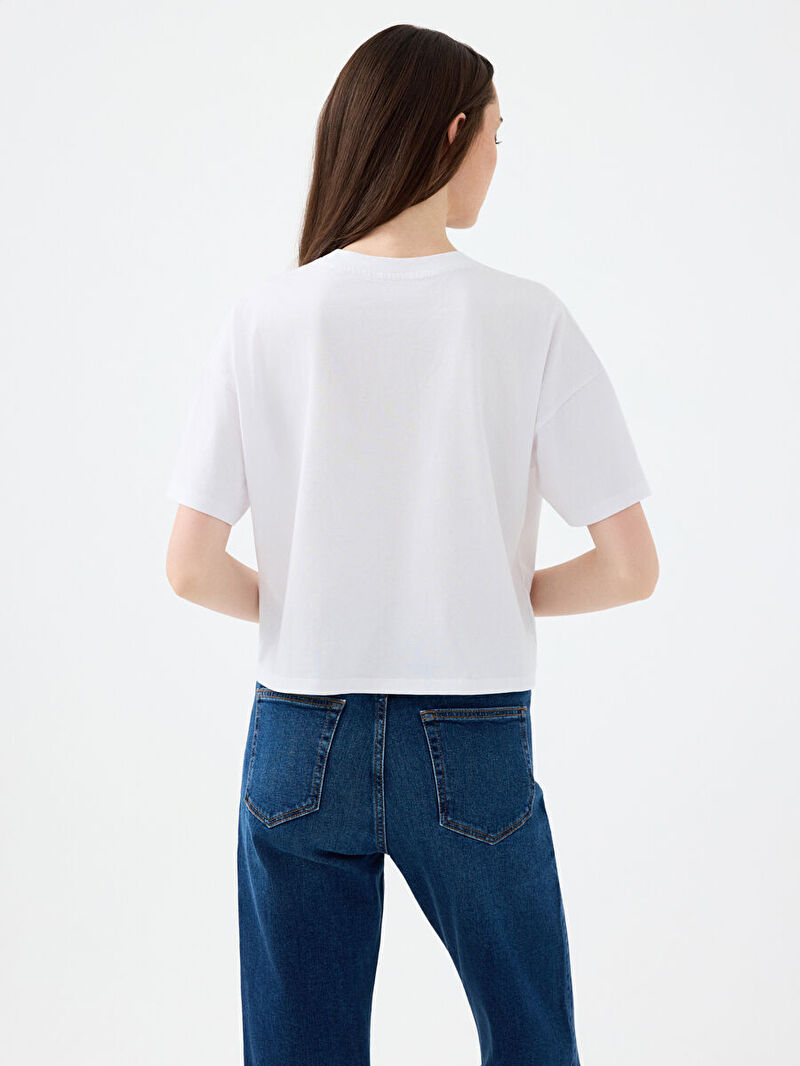 Long Crop Kadın Tshirt K.kol