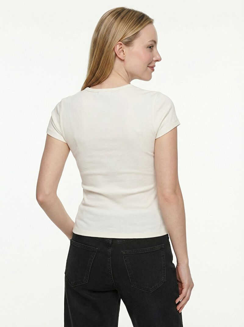Slim Fit Kadın Tshirt K.kol