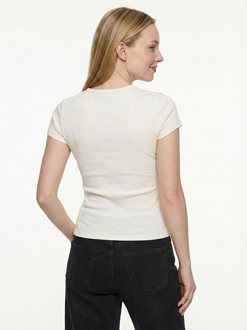 Slim Fit Kadın Tshirt K.kol